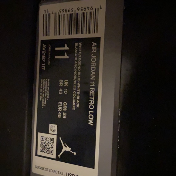 Jordan 11 Low “Legend Blue” - Picture 7 of 7